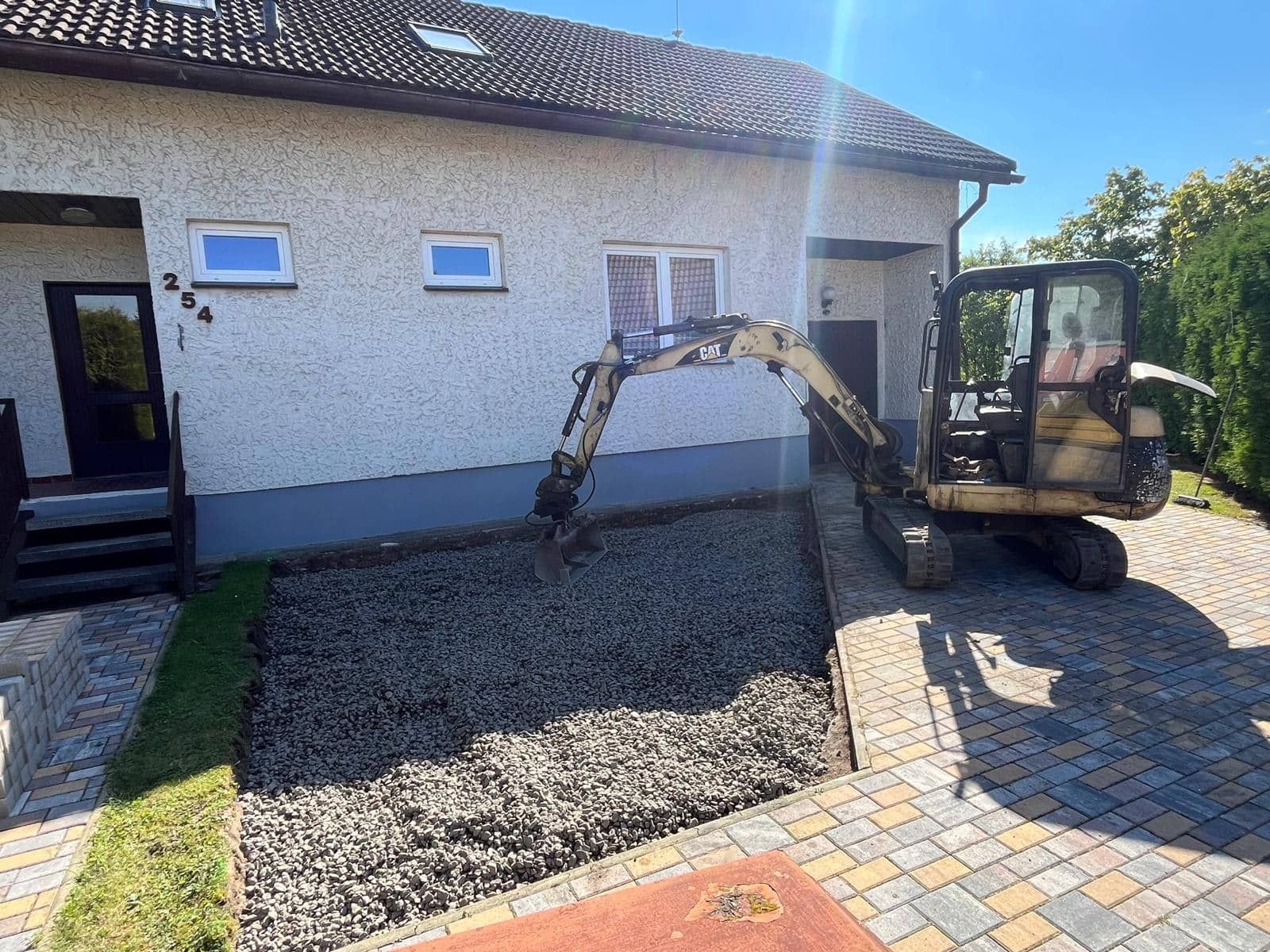 Terénní úpravy pozemku